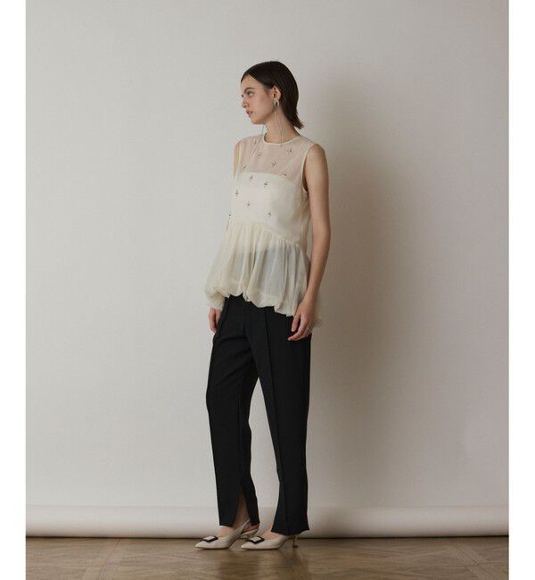 GRACE CONTINENTAL「バルーンチュールトップ」|シャツ・ブラウス|