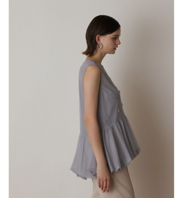 GRACE CONTINENTAL「バルーンチュールトップ」|シャツ・ブラウス|