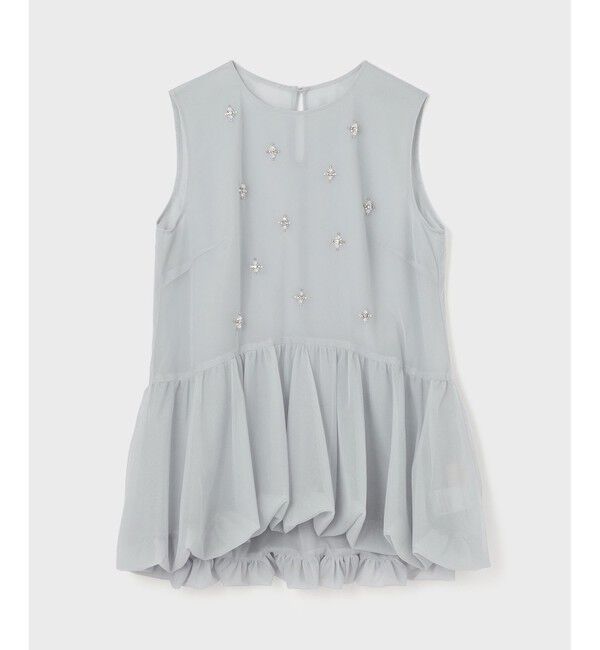 GRACE CONTINENTAL「バルーンチュールトップ」|シャツ・ブラウス|