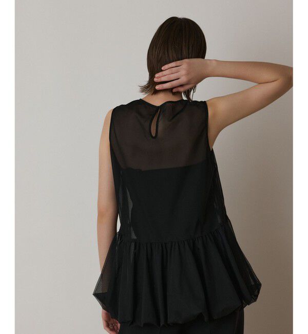 GRACE CONTINENTAL「バルーンチュールトップ」|シャツ・ブラウス|