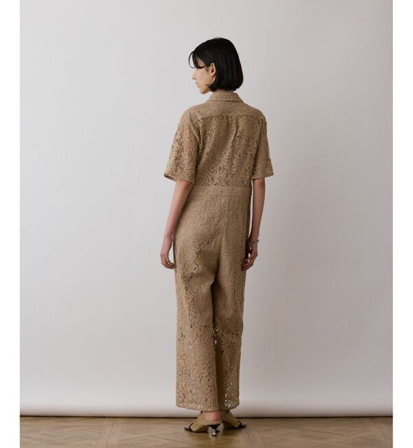 GRACE CONTINENTAL「コードレースジャンプスーツ」|オールインワン|