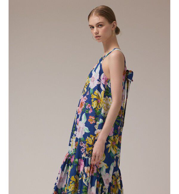 GRACE CONTINENTAL「フラワープリントキャミドレス」|ワンピース|