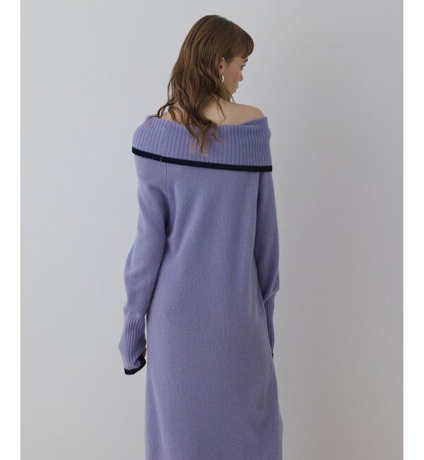 Diagram「バイカラーオフショルニットワンピース」|ワンピース|