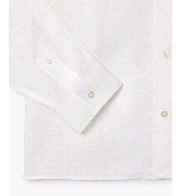 LACOSTE「リネンボタンダウン長袖シャツ」|シャツ・ブラウス|