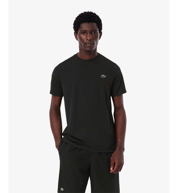 LACOSTE「ウルトラドライワンポイントTシャツ」|Tシャツ・カットソー|ブラック