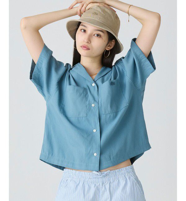 LACOSTE「リネン&times;レーヨンオープンカラーシャツ」|シャツ・ブラウス|