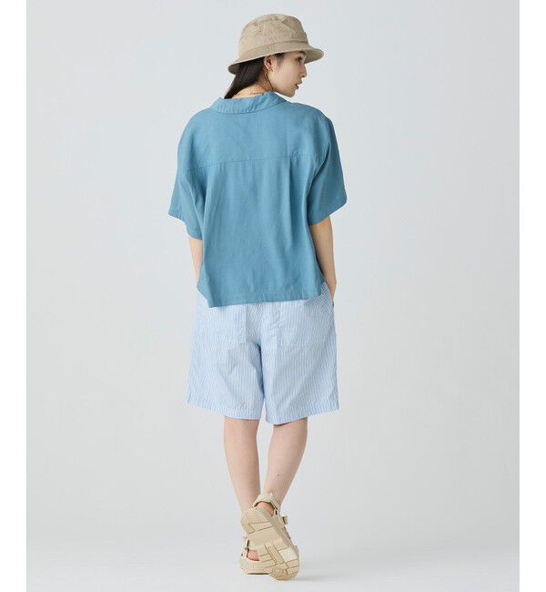 LACOSTE「リネン&times;レーヨンオープンカラーシャツ」|シャツ・ブラウス|