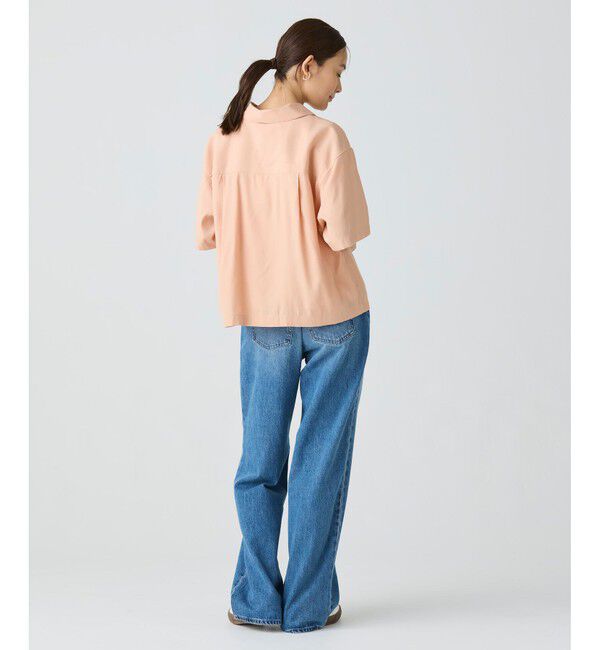 LACOSTE「リネン&times;レーヨンオープンカラーシャツ」|シャツ・ブラウス|