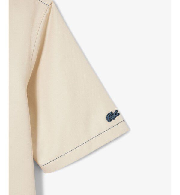 LACOSTE「シルクブレンドネームパッチボタンダウンシャツ」|シャツ・ブラウス|