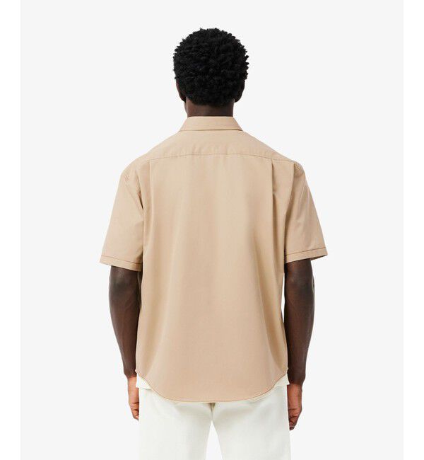 LACOSTE「シルクブレンドネームパッチボタンダウンシャツ」|シャツ・ブラウス|