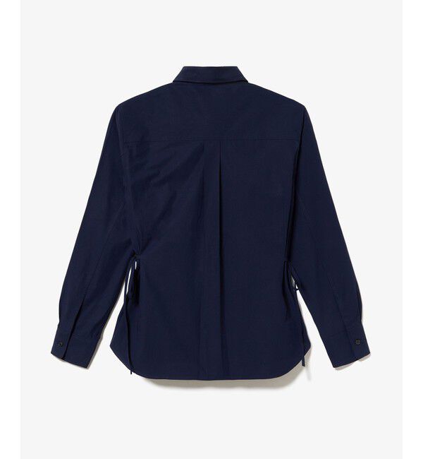 LACOSTE「リボンディテール ストレッチロングスリーブシャツ」|シャツ・ブラウス|