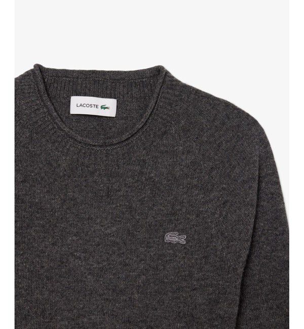 LACOSTE「3Dニッティングシームレスフレアドレスセーター」|ワンピース|