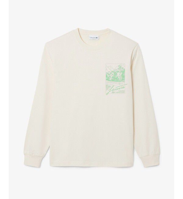 LACOSTE「テニスヘリテージプリントロングスリーブTシャツ」|Tシャツ・カットソー|