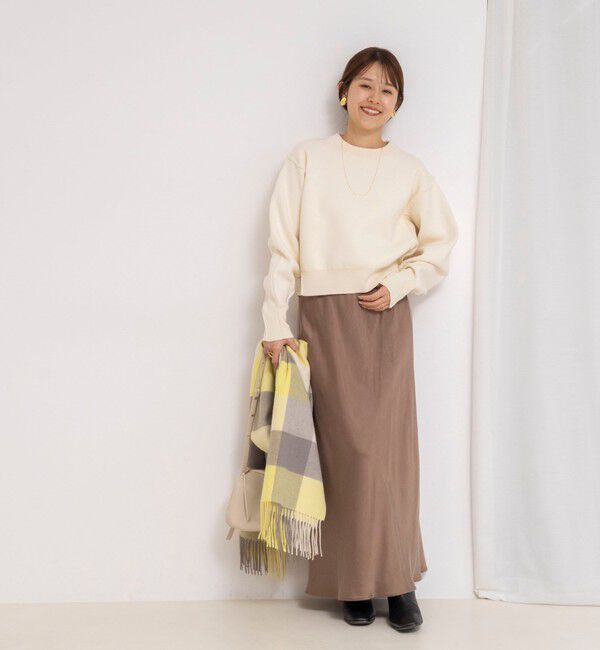 NOLLEY'S「ウォッシャブルフィブリルサテンバイヤススカート」|フレア|