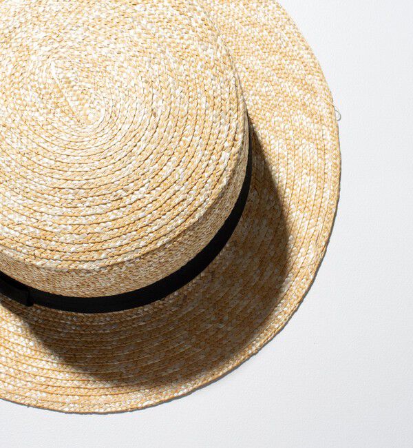 GLOSTER「【GLOSTER/グロスター】STRAW BOATER HAT ストローハット 麦わら カンカン帽」|ハット|