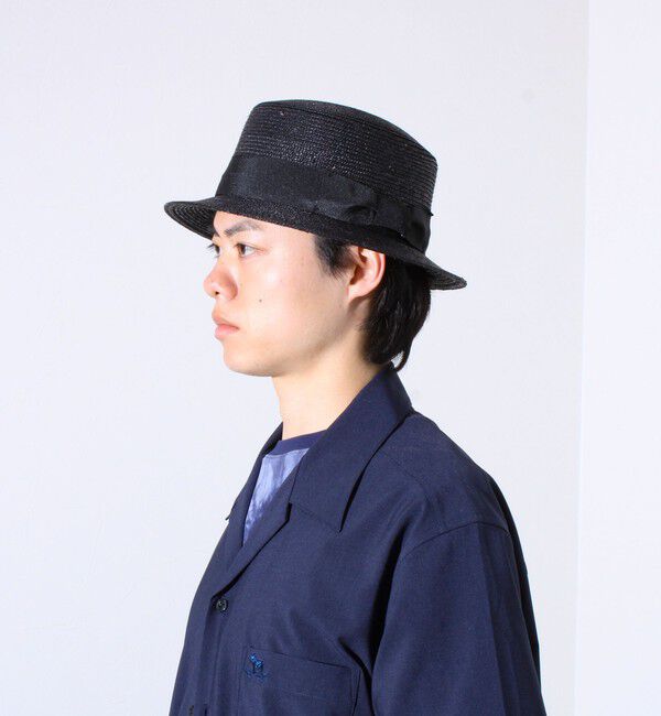 GLOSTER「【GLOSTER/グロスター】STRAW BOATER HAT ストローハット 麦わら カンカン帽」|ハット|