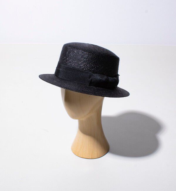 GLOSTER「【GLOSTER/グロスター】STRAW BOATER HAT ストローハット 麦わら カンカン帽」|ハット|