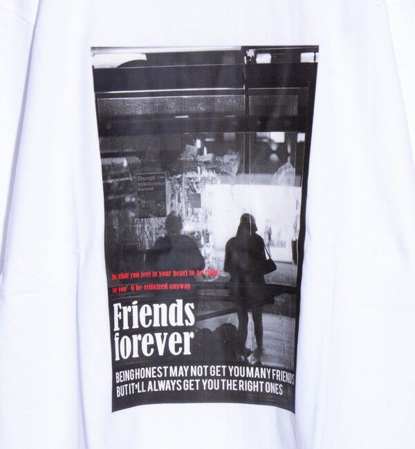 FREDY MAC「【FREDYMAC/フレディマック】Friends forever オリジナルボディ フォトTシャツ」|Tシャツ・カットソー|