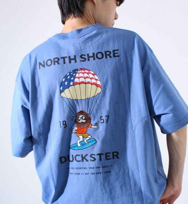 FREDY MAC「【Duckster】吸水速乾天竺 PARACHUTE RIDER バックプリントTシャツ」|Tシャツ・カットソー|