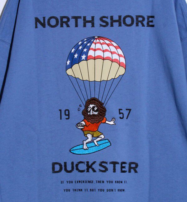 FREDY MAC「【Duckster】吸水速乾天竺 PARACHUTE RIDER バックプリントTシャツ」|Tシャツ・カットソー|