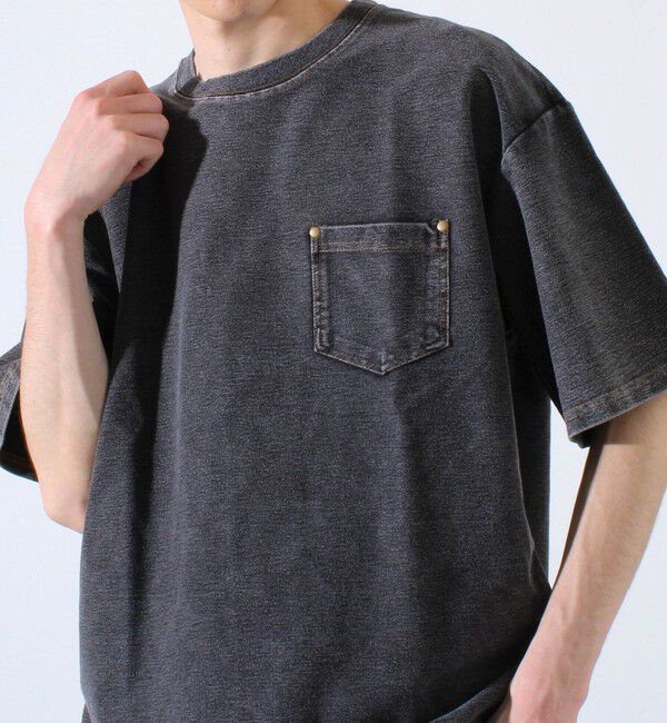 GLOSTER「【GLOSTER/グロスター】カットデニムポケT デニムTシャツ ポケットTシャツ」|Tシャツ・カットソー|