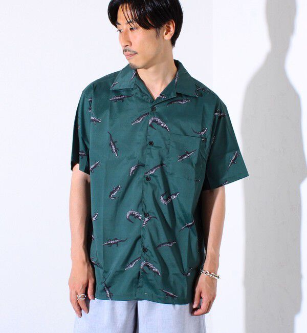 FREDY MAC「【FREDYMAC/フレディマック】動物モチーフ 総柄 半袖オープンカラーシャツ アロハシャツ」|シャツ・ブラウス|
