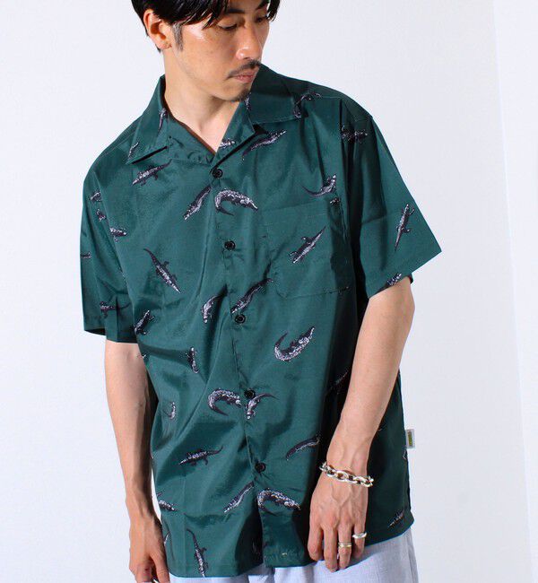 FREDY MAC「【FREDYMAC/フレディマック】動物モチーフ 総柄 半袖オープンカラーシャツ アロハシャツ」|シャツ・ブラウス|