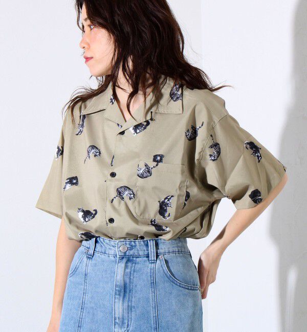 FREDY MAC「【FREDYMAC/フレディマック】動物モチーフ 総柄 半袖オープンカラーシャツ アロハシャツ」|シャツ・ブラウス|