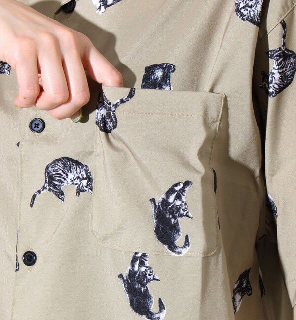 FREDY MAC「【FREDYMAC/フレディマック】動物モチーフ 総柄 半袖オープンカラーシャツ アロハシャツ」|シャツ・ブラウス|