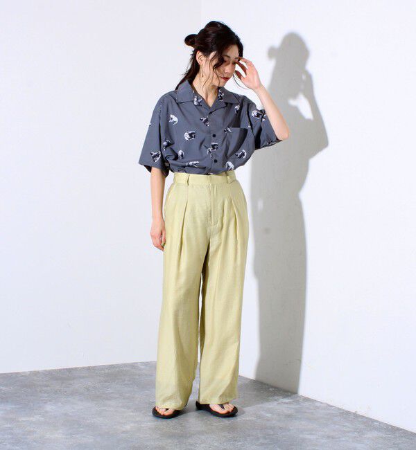 FREDY MAC「【FREDYMAC/フレディマック】動物モチーフ 総柄 半袖オープンカラーシャツ アロハシャツ」|シャツ・ブラウス|