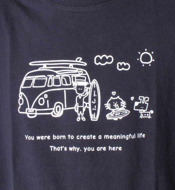 FREDY MAC「【tuu/トゥー】白黒プリントTシャツ ② サーフワーゲン＆キャラプリント」|Tシャツ・カットソー|