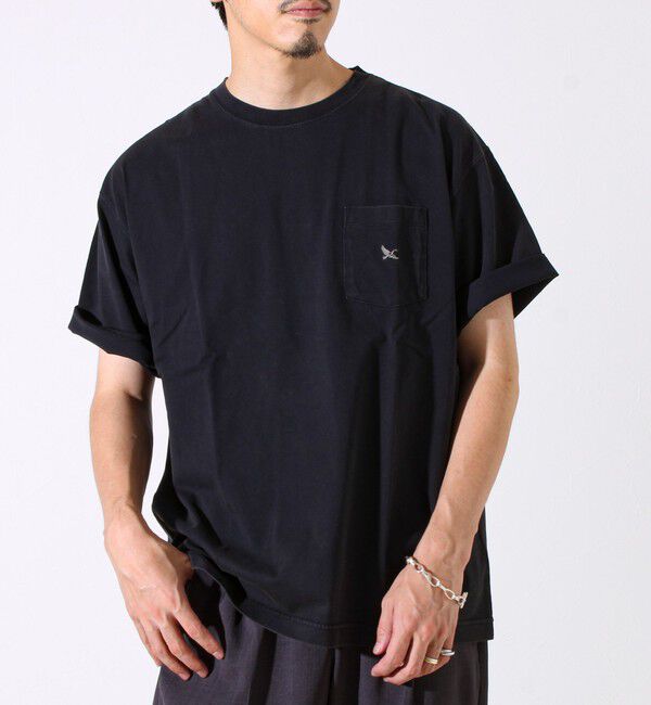 GLOSTER「【EDDIE BAUER】ワンポイントポケットTシャツ」|Tシャツ・カットソー|ブラック