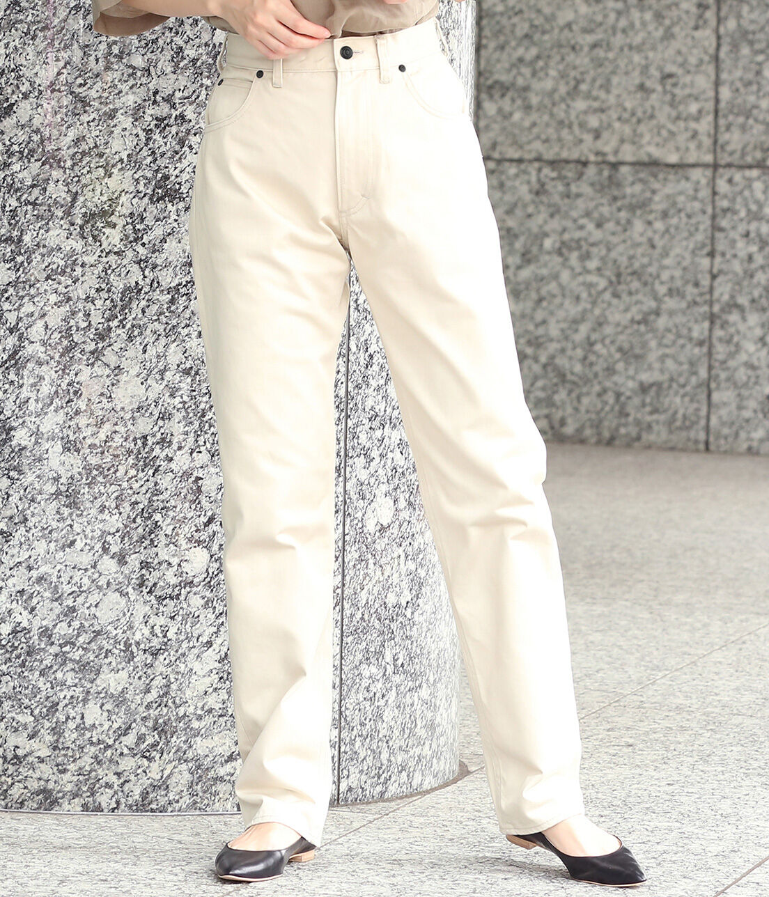 SALON adam et rope'「【ANATOMICA】別注 618 MARILYN II SATIN」|デニム|ホワイト系(11)