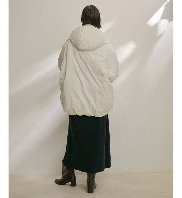 SALON adam et rope'「【雑誌掲載】[GREEN DOWN]フード付きダウンストール」|ストール|