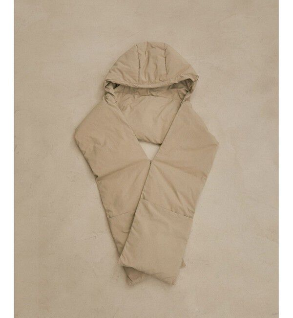 SALON adam et rope'「【雑誌掲載】[GREEN DOWN]フード付きダウンストール」|ストール|ベージュ