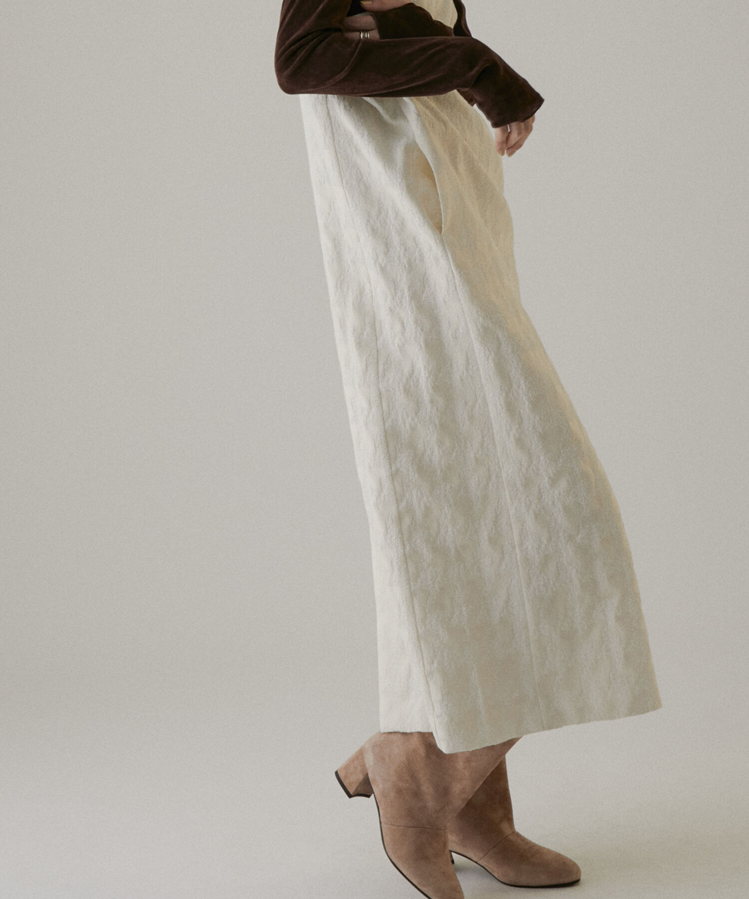 SALON adam et rope'「【NIPPON CULTURE】ジャガードキャミワンピース」|ワンピース|