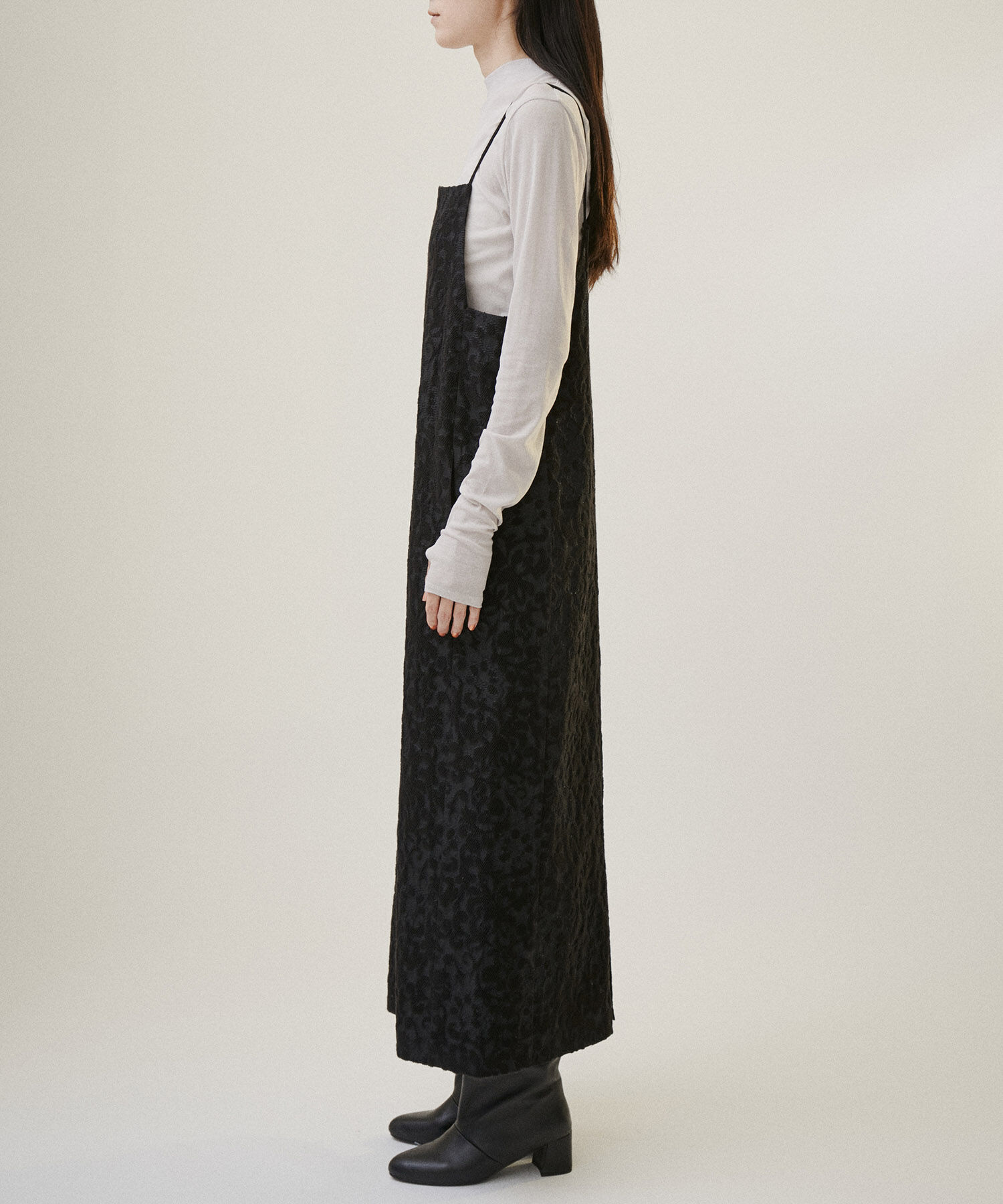 SALON adam et rope'「【NIPPON CULTURE】ジャガードキャミワンピース」|ワンピース|