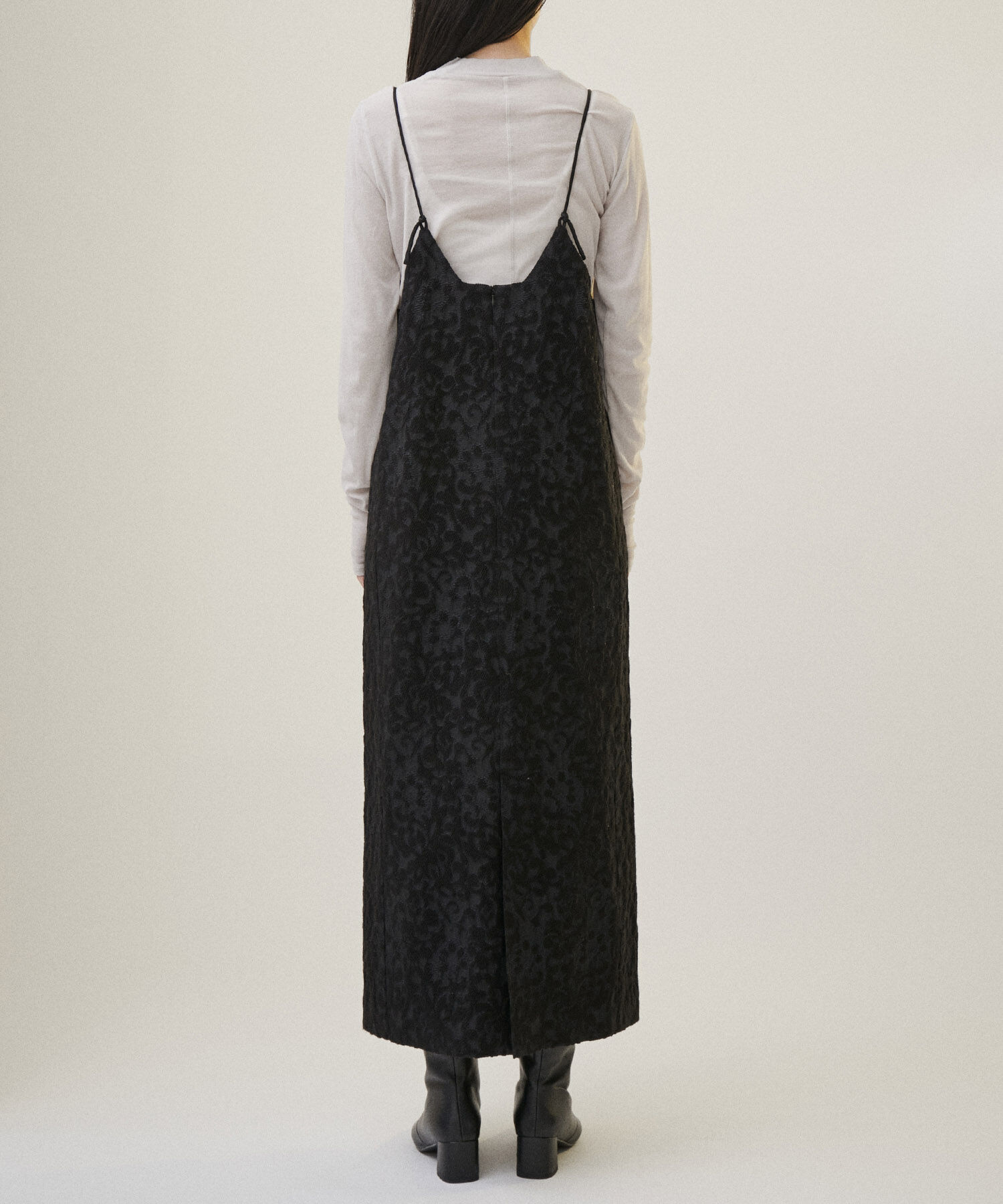 SALON adam et rope'「【NIPPON CULTURE】ジャガードキャミワンピース」|ワンピース|