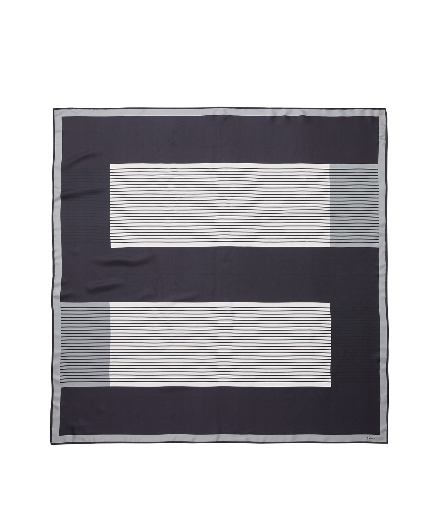 SALON adam et rope'「Sロゴジオメトリック大判シルクスカーフ」|バンダナ・スカーフ|