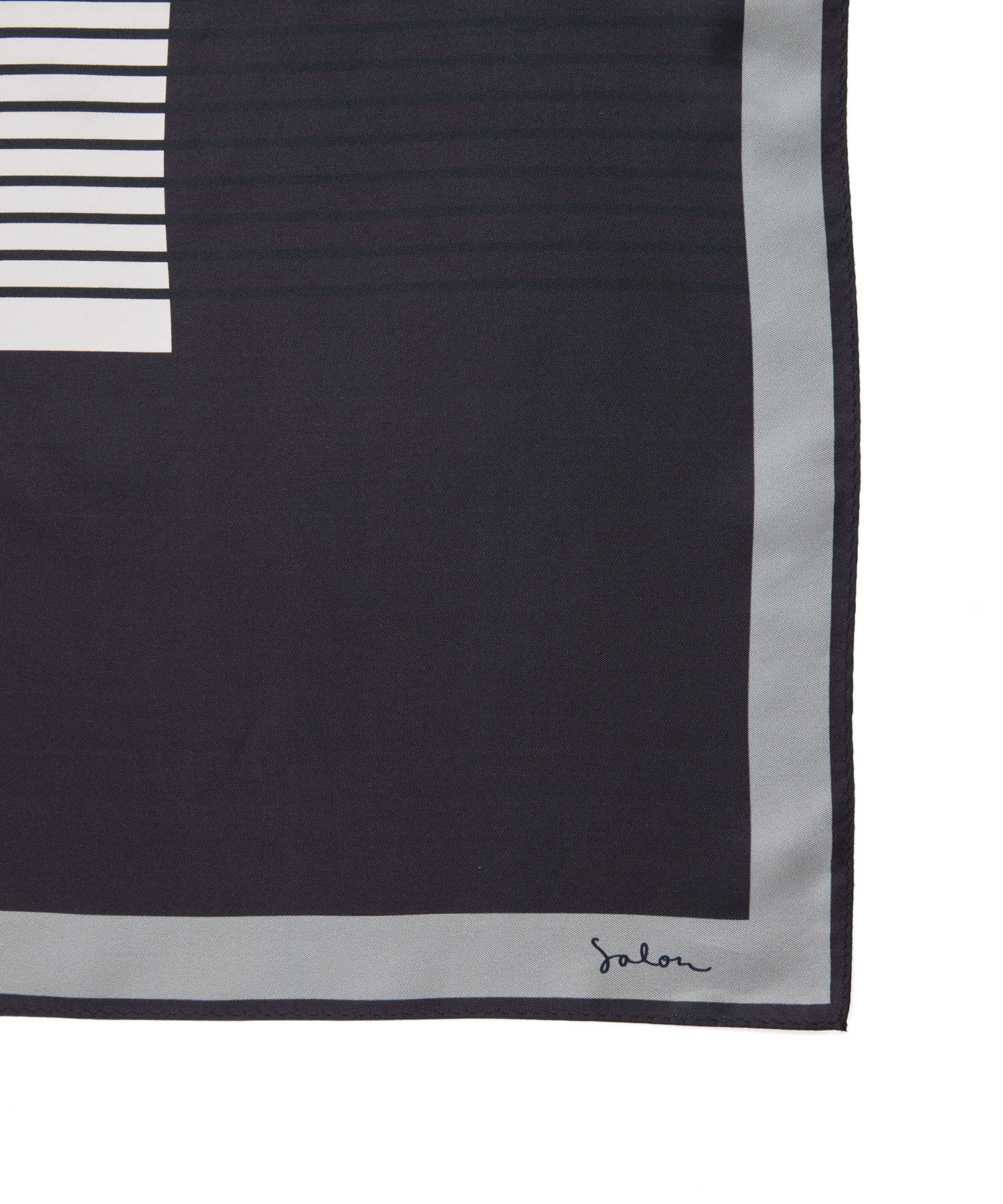 SALON adam et rope'「Sロゴジオメトリック大判シルクスカーフ」|バンダナ・スカーフ|