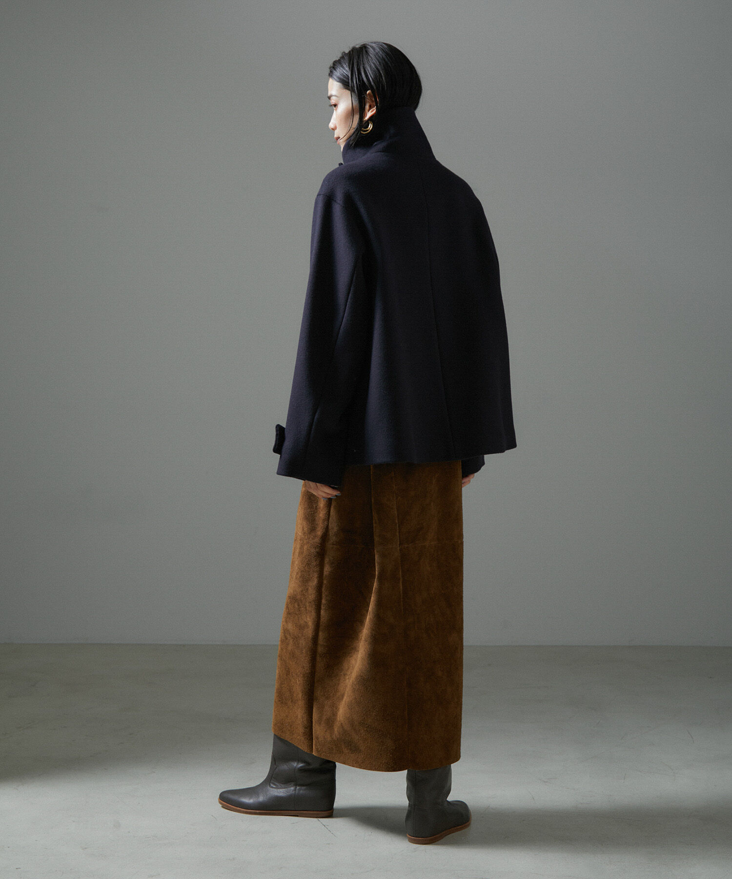 SALON adam et rope'「【WEB限定】Miliorメルトンスタンドカラーショートコート」|その他|