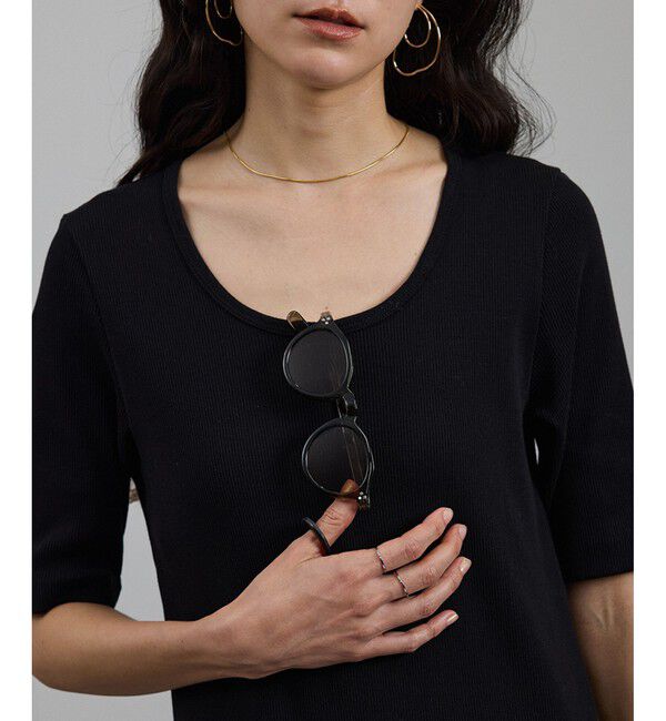 SALON adam et rope'「［UVケア］プリマベールファームリーリブワンピース」|ワンピース|