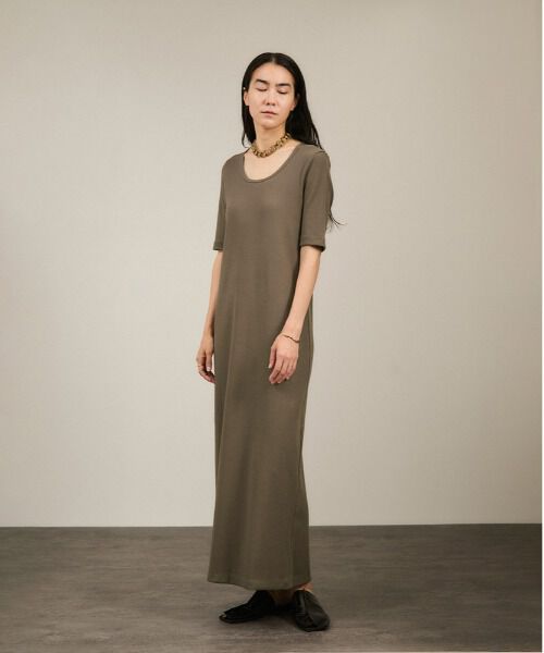 SALON adam et rope'「［UVケア］プリマベールファームリーリブワンピース」|ワンピース|