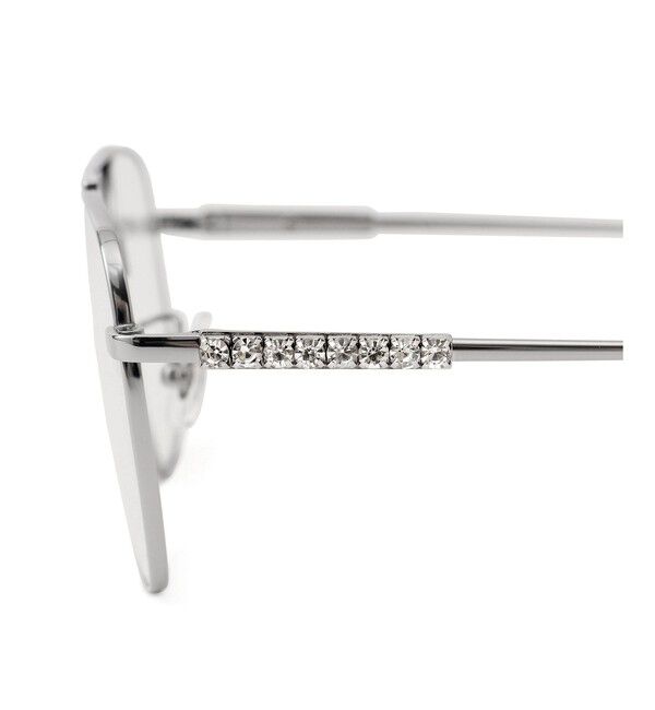 SALON adam et rope'「【heyep（ヘイップ）】Aviator Glasses with Rhinestones＆Logo」|サングラス|