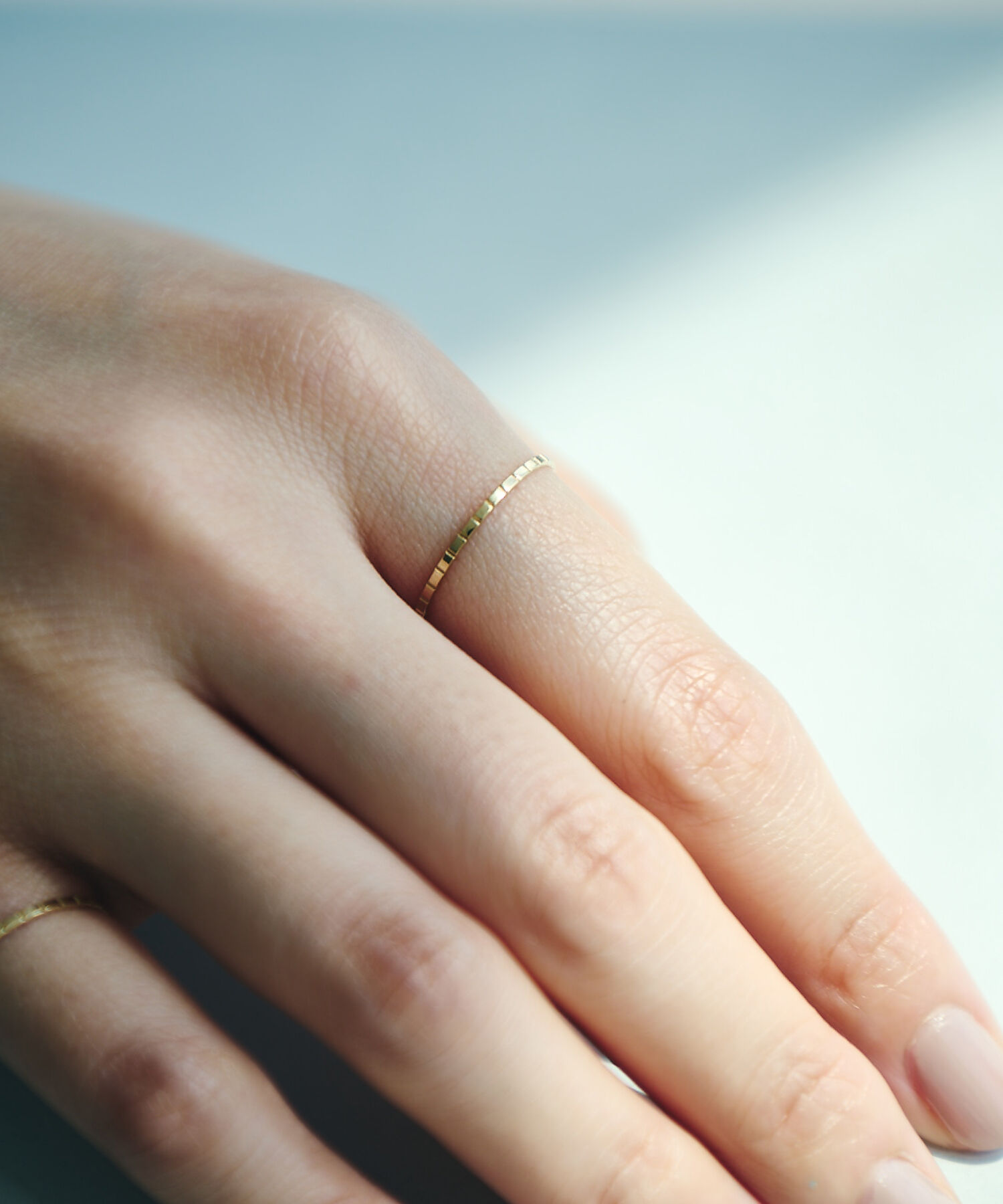 ROPE「【R（ロペ アール）】 K10 カットデザインリング」|リング|