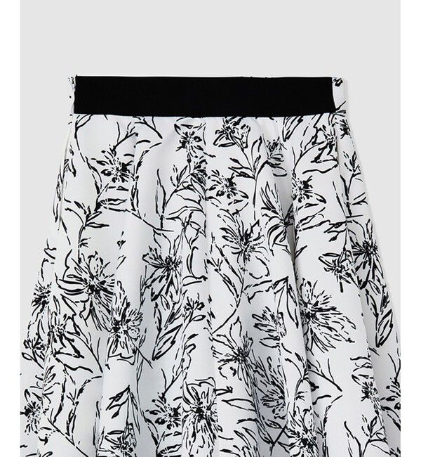 ROPE「ハンドペオントフォルムフレアスカート/セットアップ対応」|スカート|