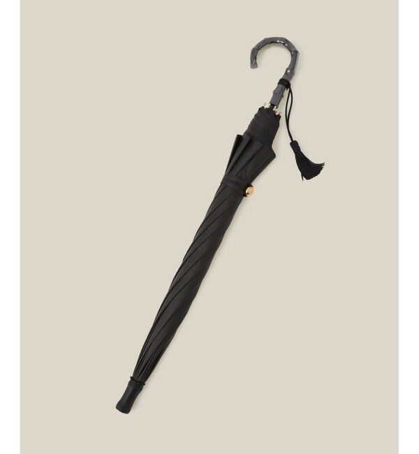 ROPE「【晴雨兼用・高機能】スライド式 ショートバンブーパラソル【UVカット/遮光・遮熱・防水効果】」|傘|