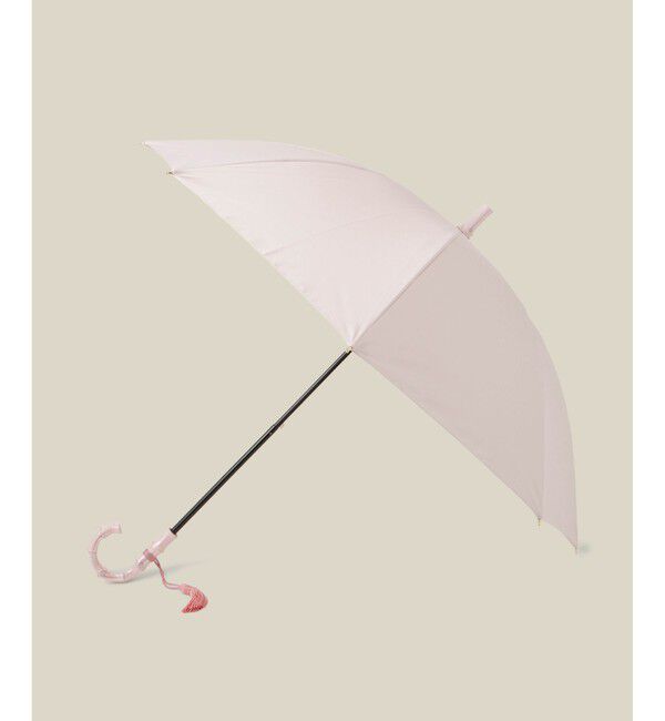 ROPE「【晴雨兼用・高機能】スライド式 ショートバンブーパラソル【UVカット/遮光・遮熱・防水効果】」|傘|