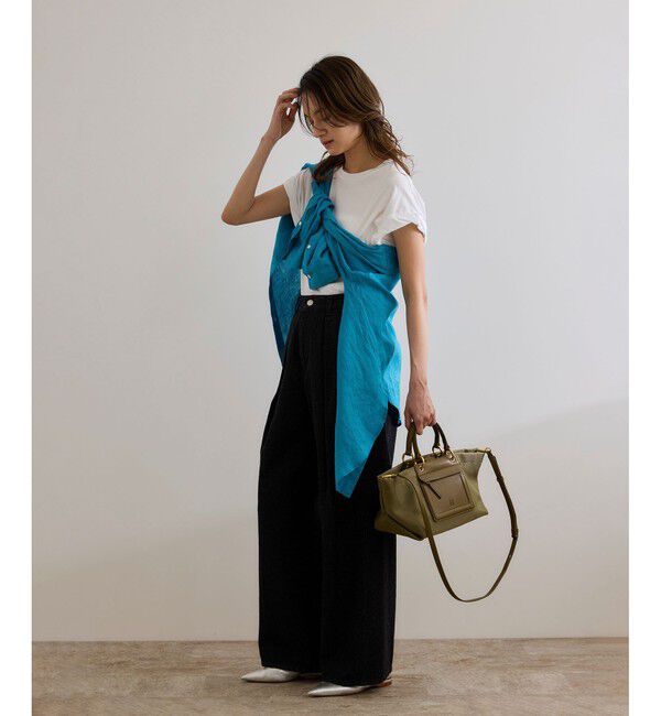 ROPE「ツイストフレンチスリーブTシャツ」|Tシャツ・カットソー|