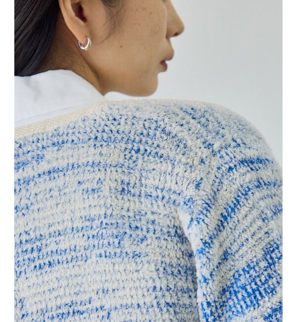 ROPE「ツイードニットショート丈カーディガン/イージーケア」|カーディガン|